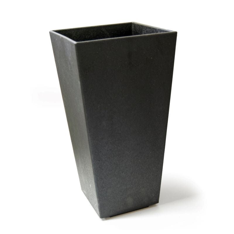 dt-brown HARDWARE Sonata Recycled and Unbreakable Plant Pots 50cm Slate Twin Pack