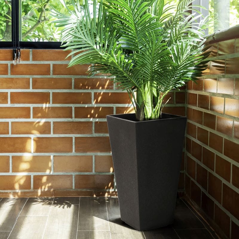 dt-brown HARDWARE Sonata Recycled and Unbreakable Plant Pot 50cm Slate