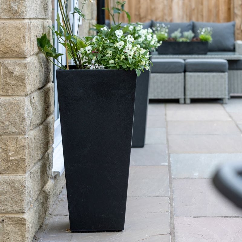 dt-brown HARDWARE Sonata Recycled and Unbreakable Plant Pot 71cm Slate