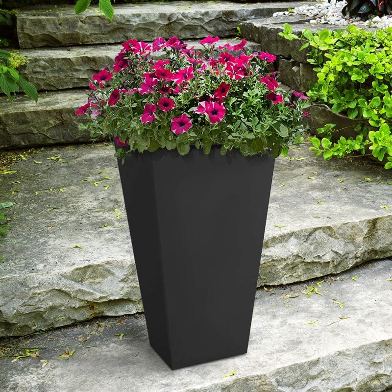 dt-brown HARDWARE Sonata Recycled and Unbreakable Plant Pot 71cm Slate