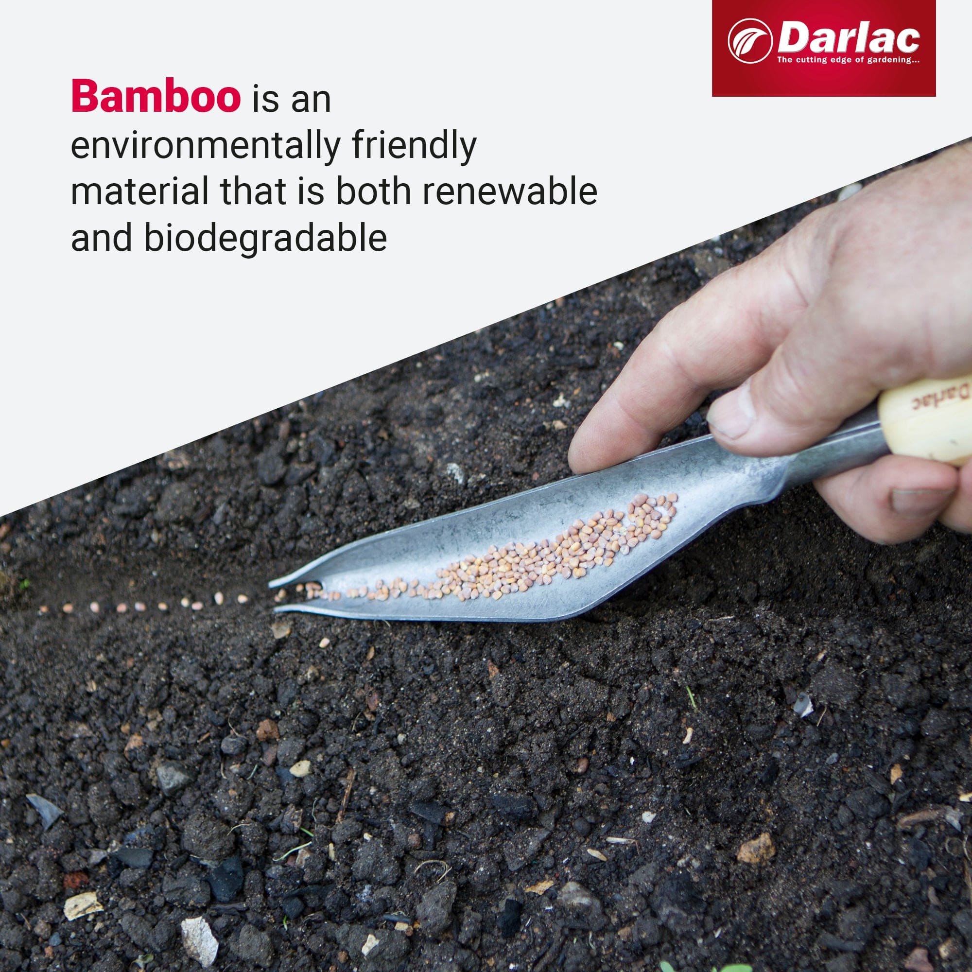 dt-brown HARDWARE Darlac Bamboo Weeding & Seeding Trowel