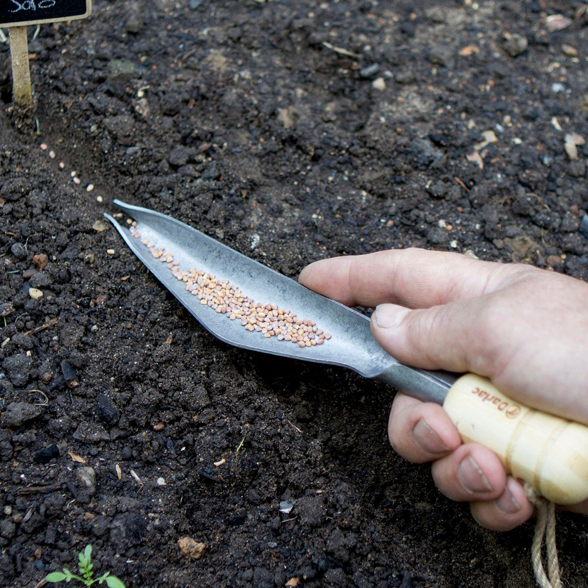 dt-brown HARDWARE Darlac Bamboo Weeding & Seeding Trowel