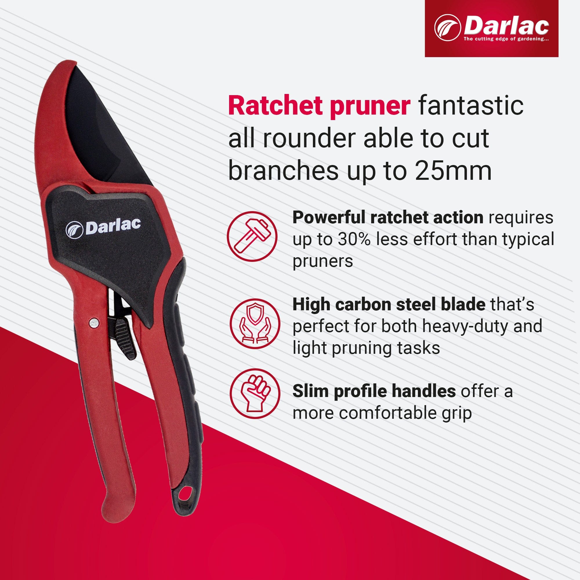 dt-brown HARDWARE Darlac Classic Ratchet Secateurs