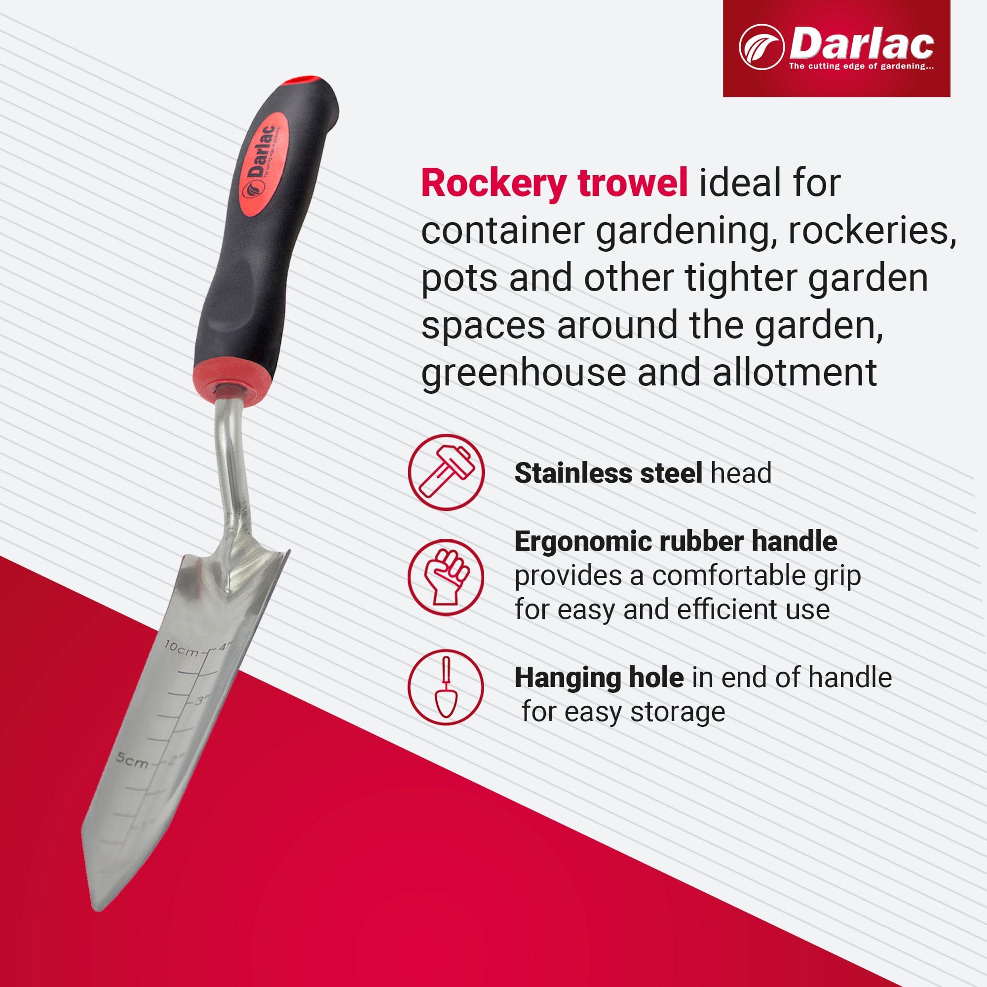 dt-brown HARDWARE Darlac Stainless Steel Rockery Trowel