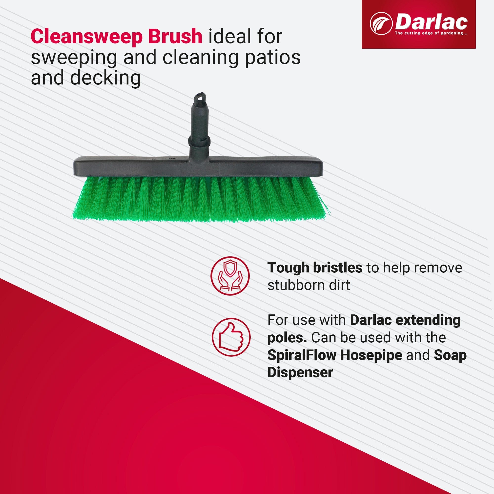 dt-brown HARDWARE Darlac Swop Top Cleansweep Brush