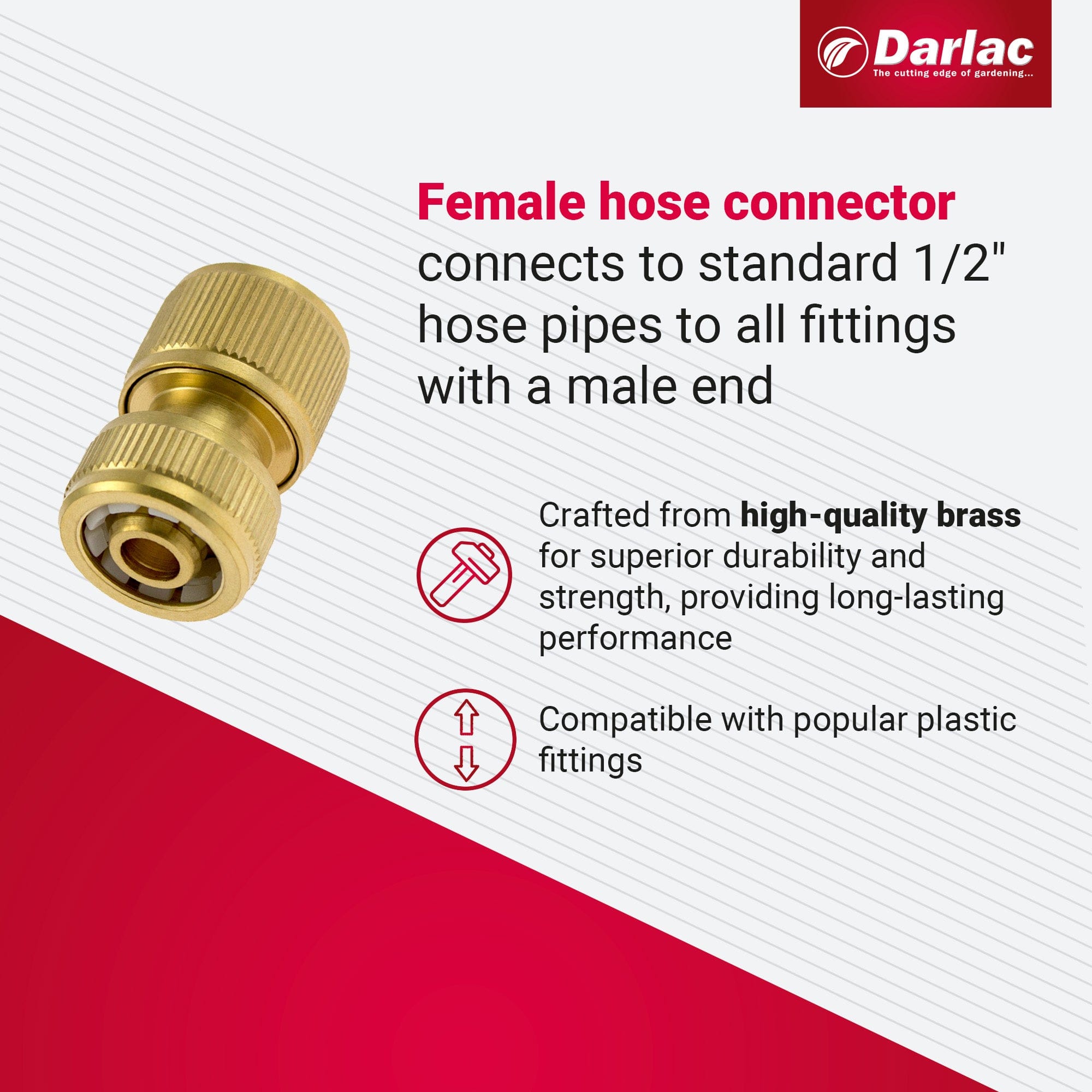 dt-brown HARDWARE Darlac Female Hose Connector