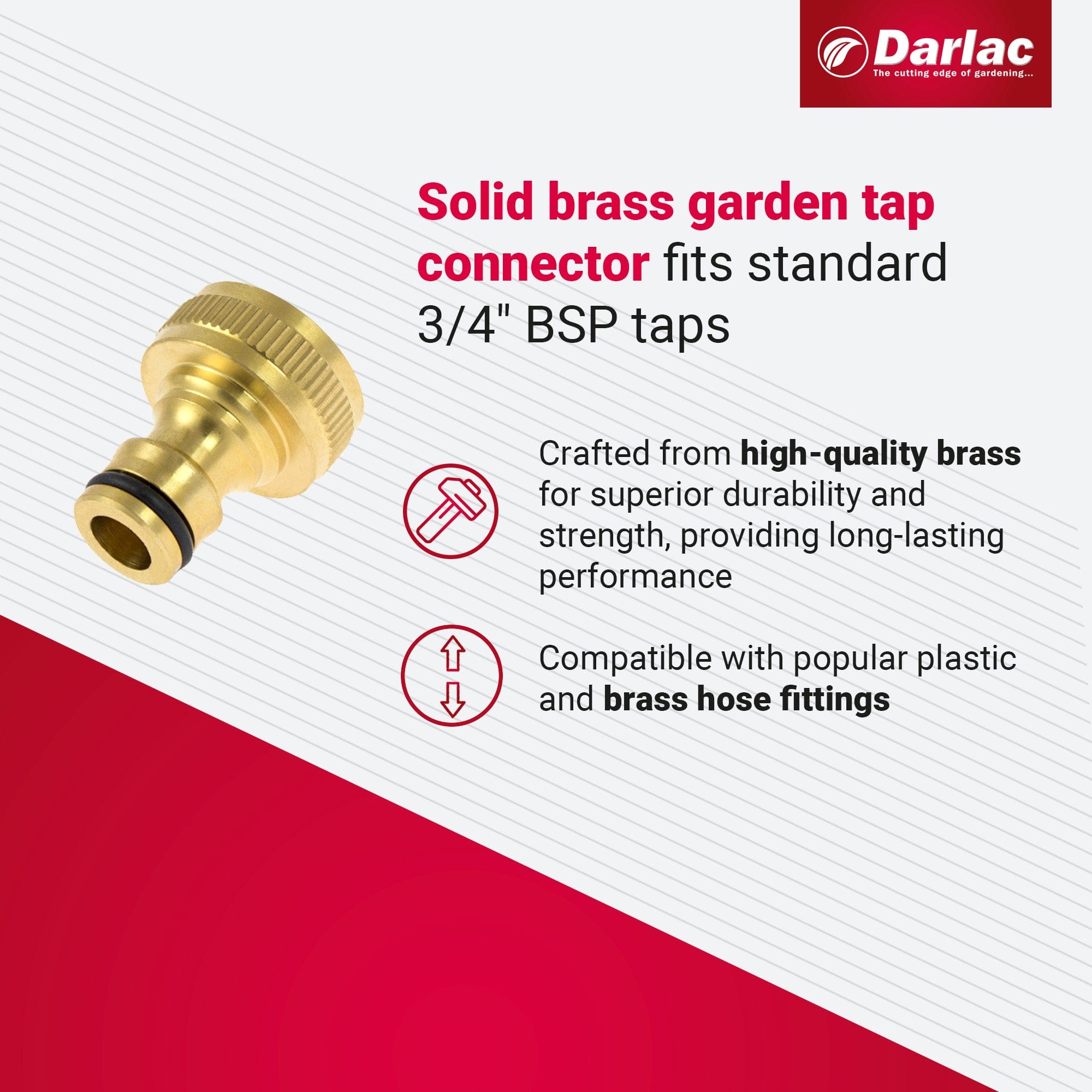 dt-brown HARDWARE Darlac 3/4in BSP Tap Connector