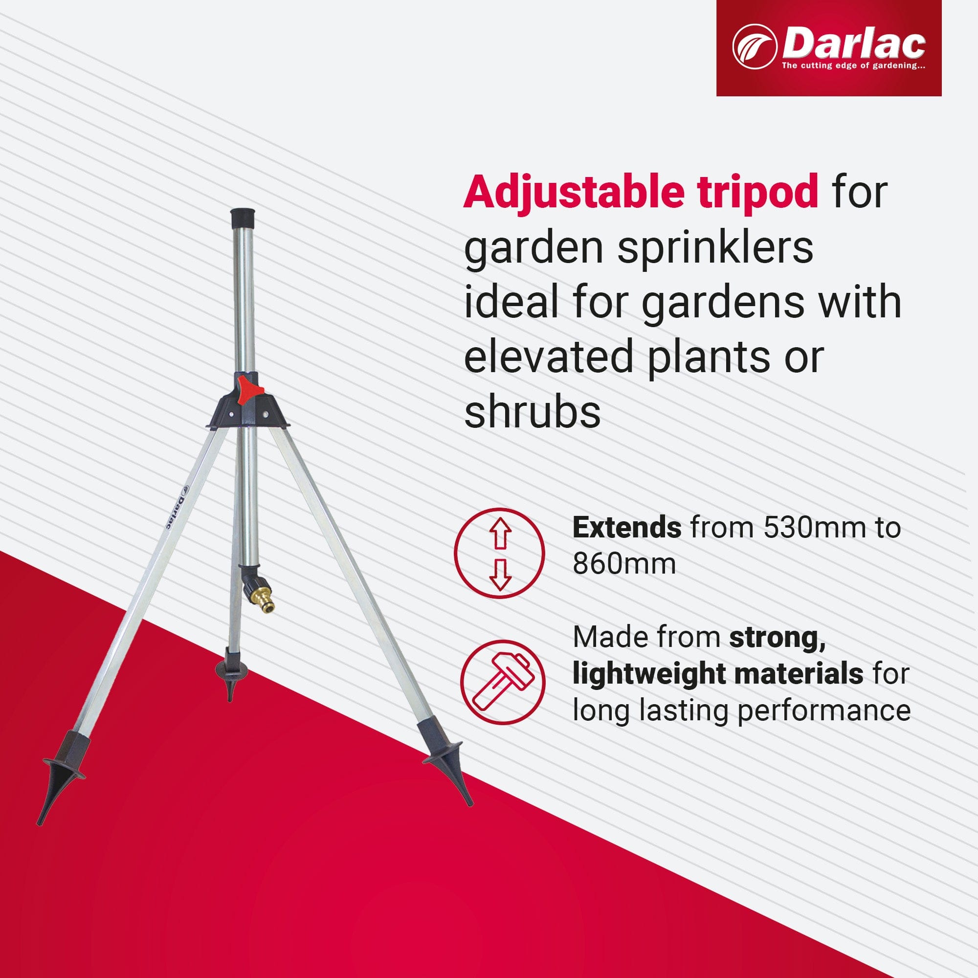 dt-brown HARDWARE Darlac Adjustable Tripod