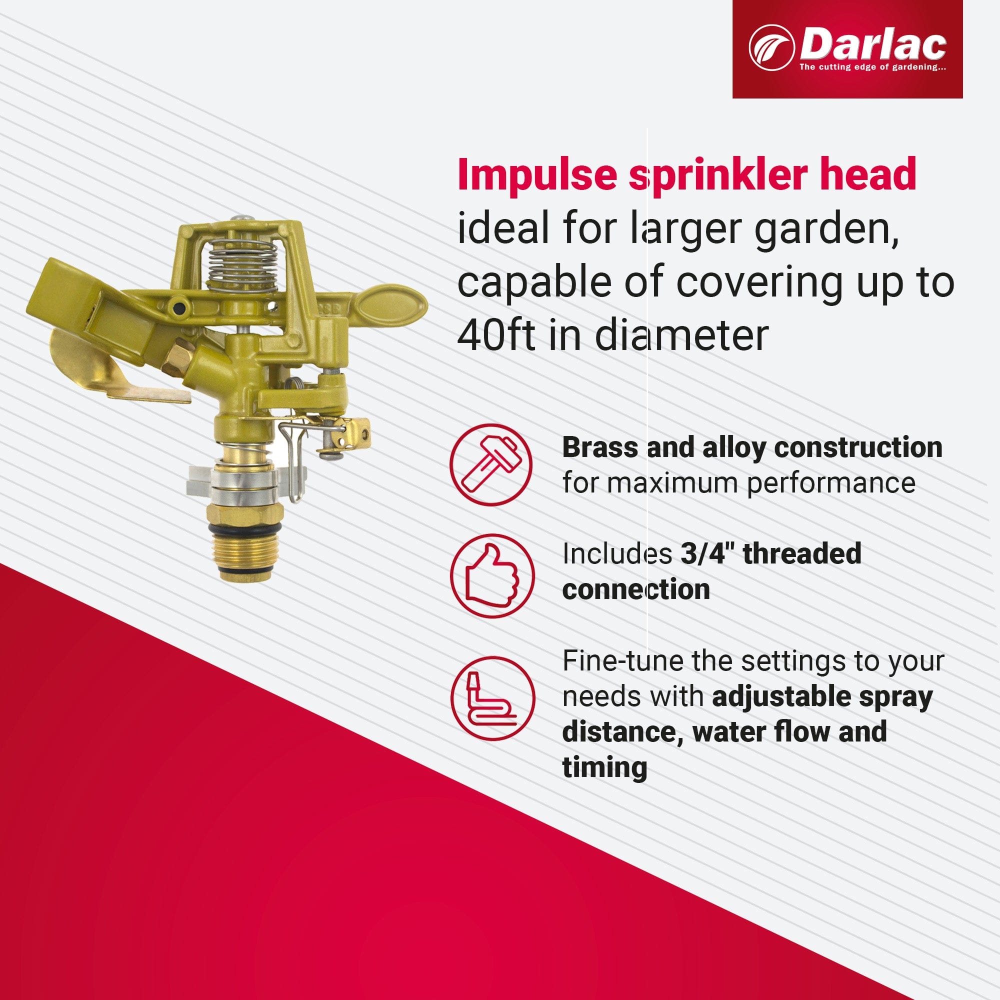 dt-brown HARDWARE Darlac Impulse Sprinkler Head