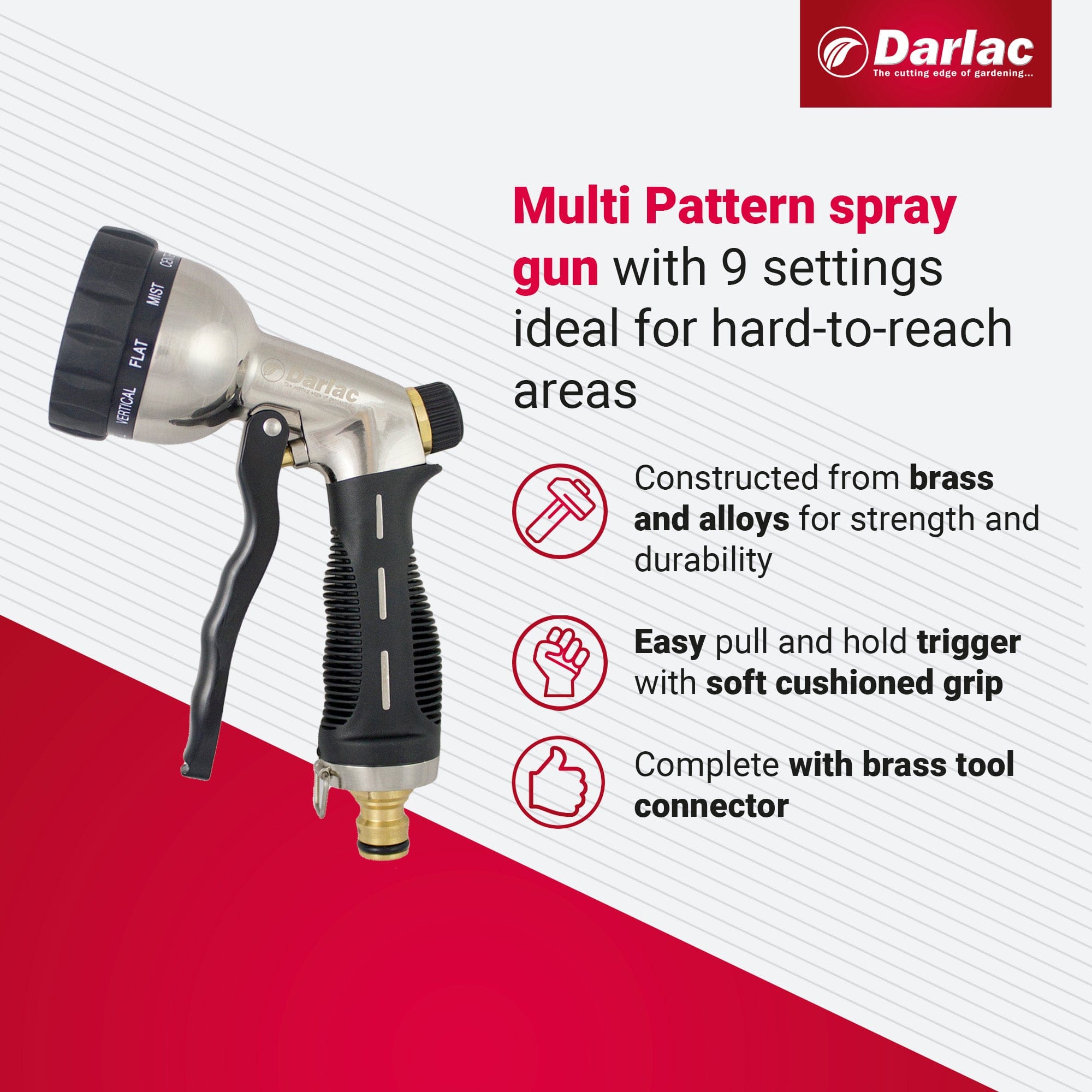 dt-brown HARDWARE Darlac Deluxe Multi Pattern Spray Gun