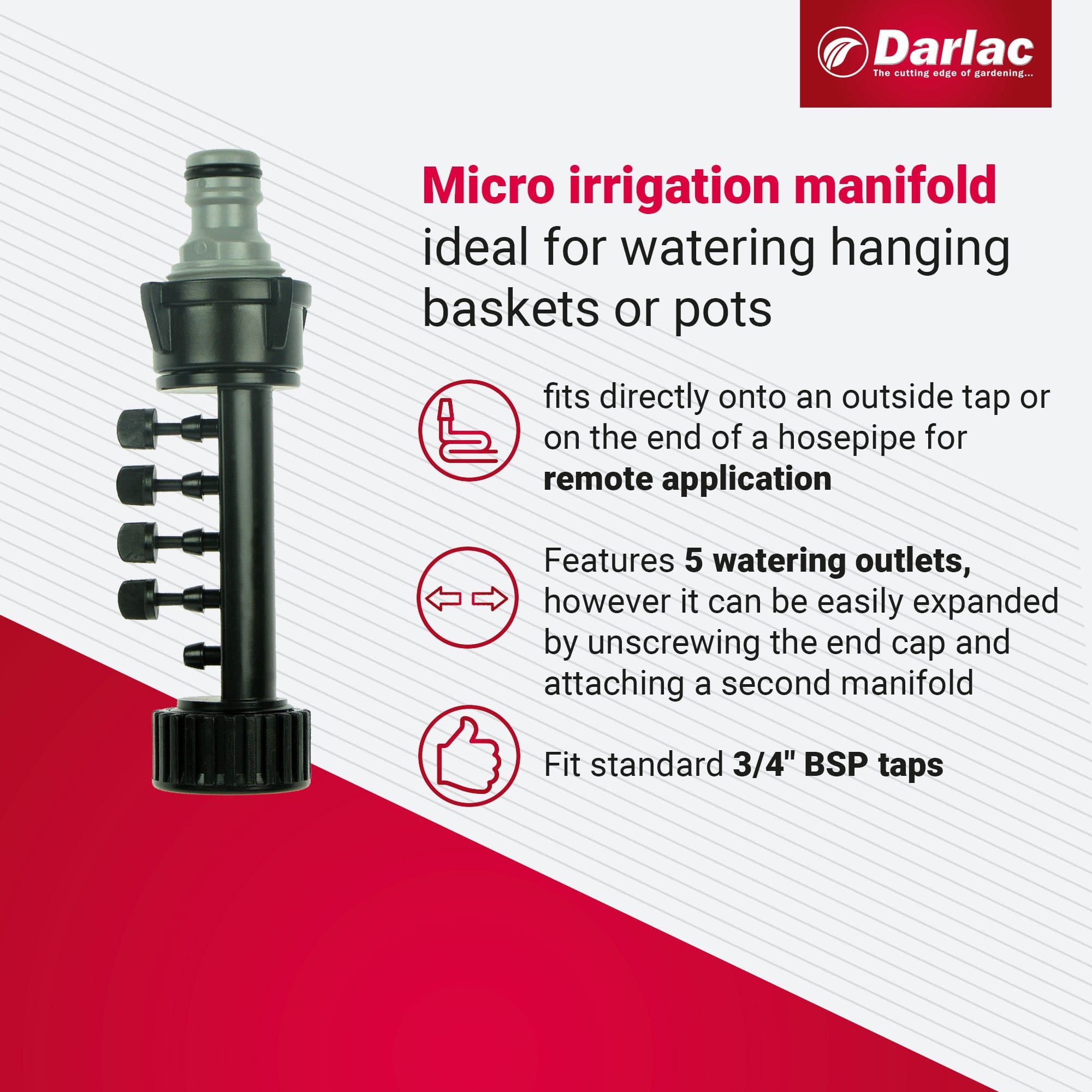 dt-brown HARDWARE Darlac Micro Irrigation Manifold