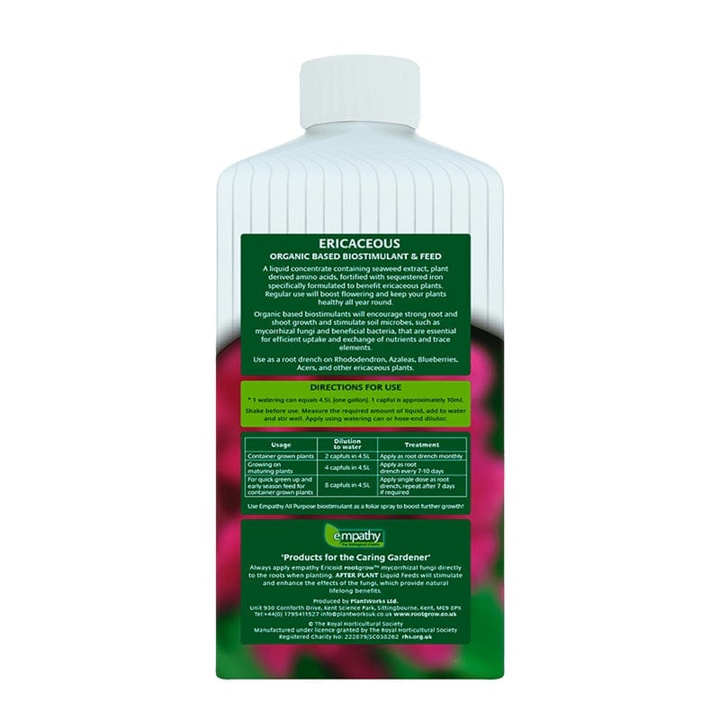 dt-brown HARDWARE Empathy AfterPlant Ericaceous Feed and Biostimulant 1ltr