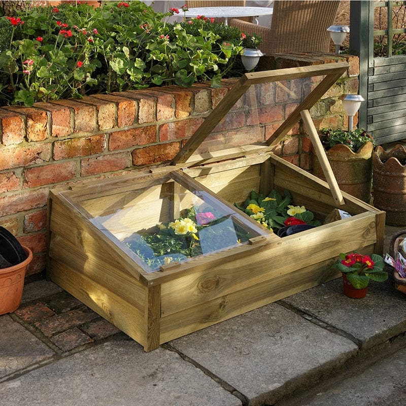 dt-brown HARDWARE Large Overlap Garden Cold Frame