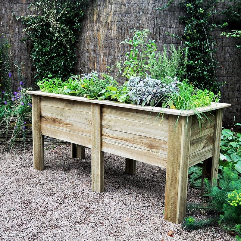 dt-brown HARDWARE Deep Root Wooden Garden Planter 1.8m