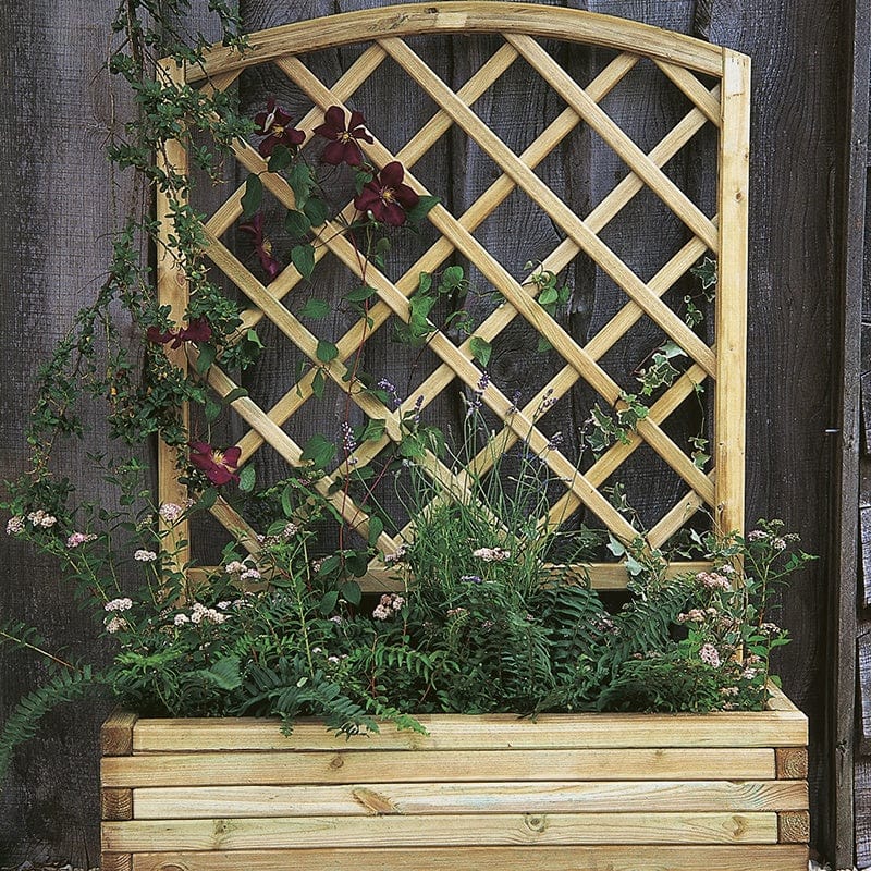 dt-brown HARDWARE Wooden Garden Planter -Toulouse