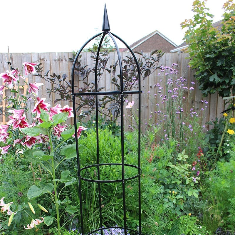 dt-brown HARDWARE Steel Garden Obelisk 2m