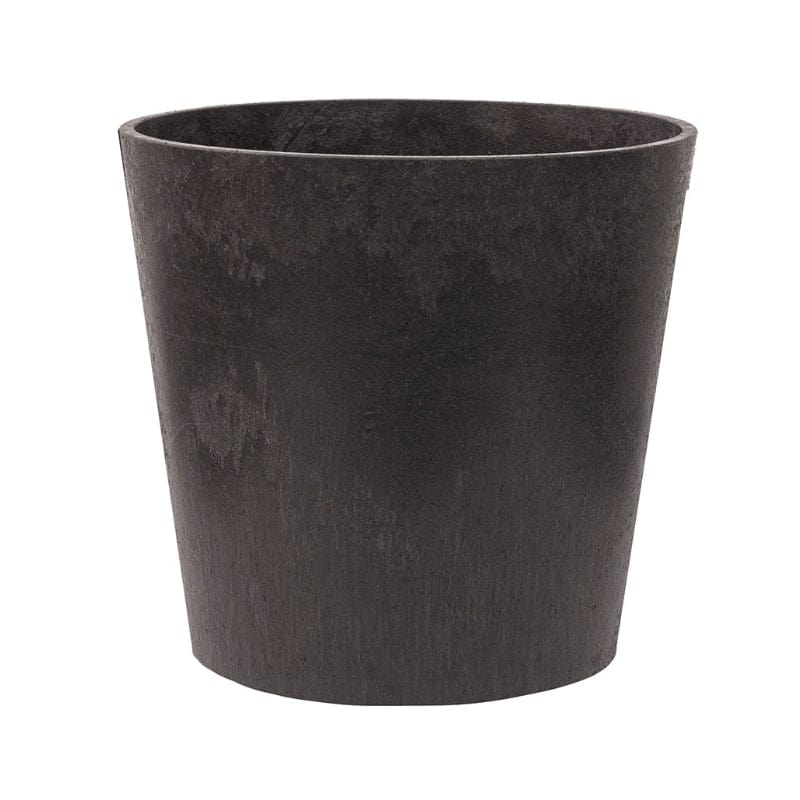 dt-brown HARDWARE Octavia Recycled and Unbreakable Plant Pots 28cm Slate Twin Pack