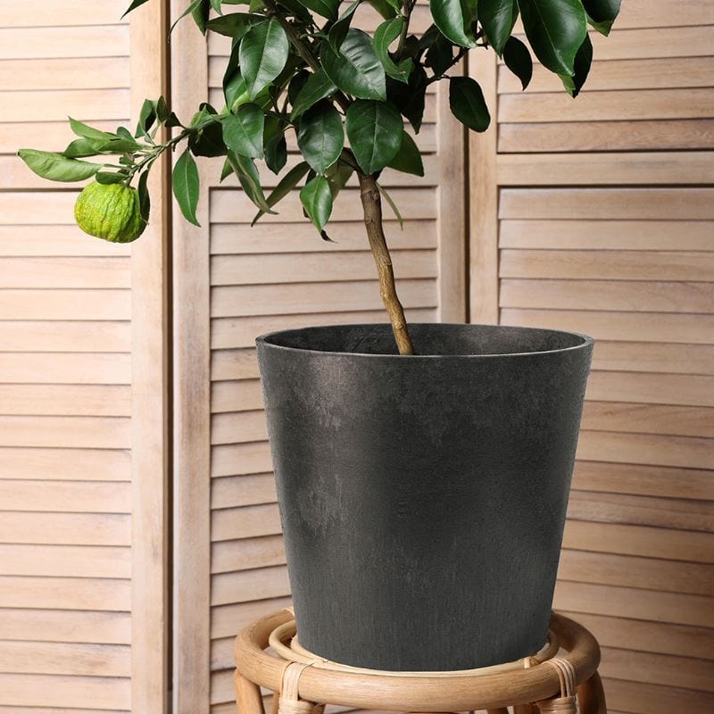 dt-brown HARDWARE Octavia Recycled and Unbreakable Plant Pot 28cm Slate