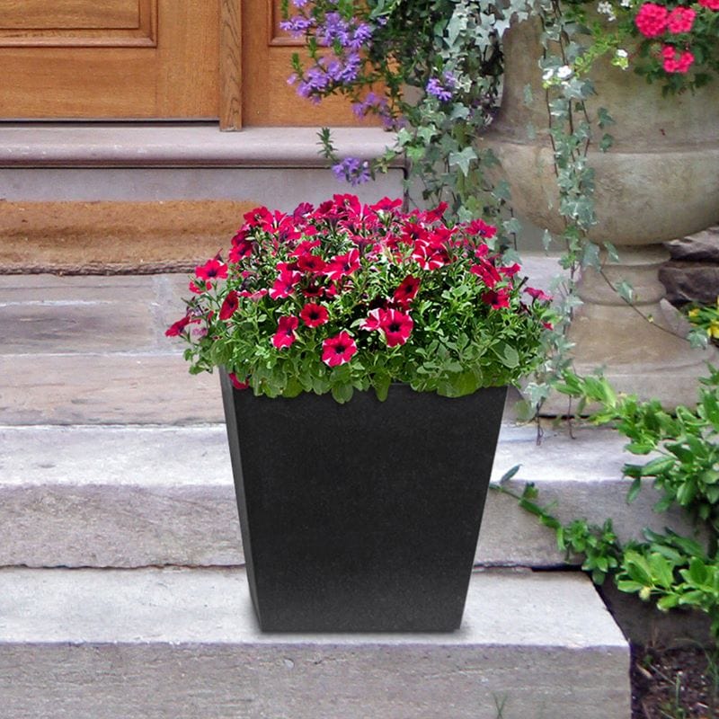 dt-brown HARDWARE Sonata Recycled and Unbreakable Plant Pot 33cm Slate